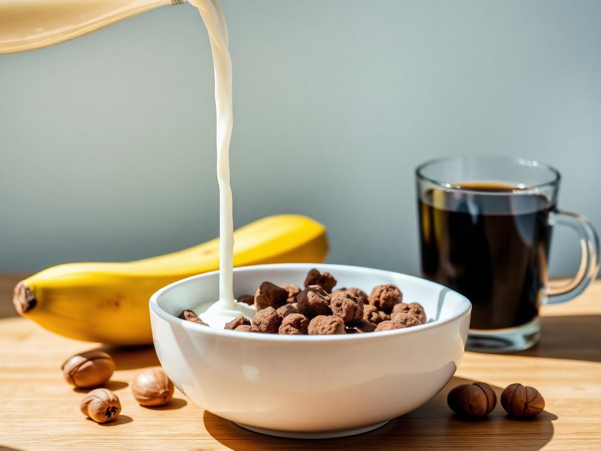 Opção 4 · ChocoPops com leite, fruta, castanhas e café