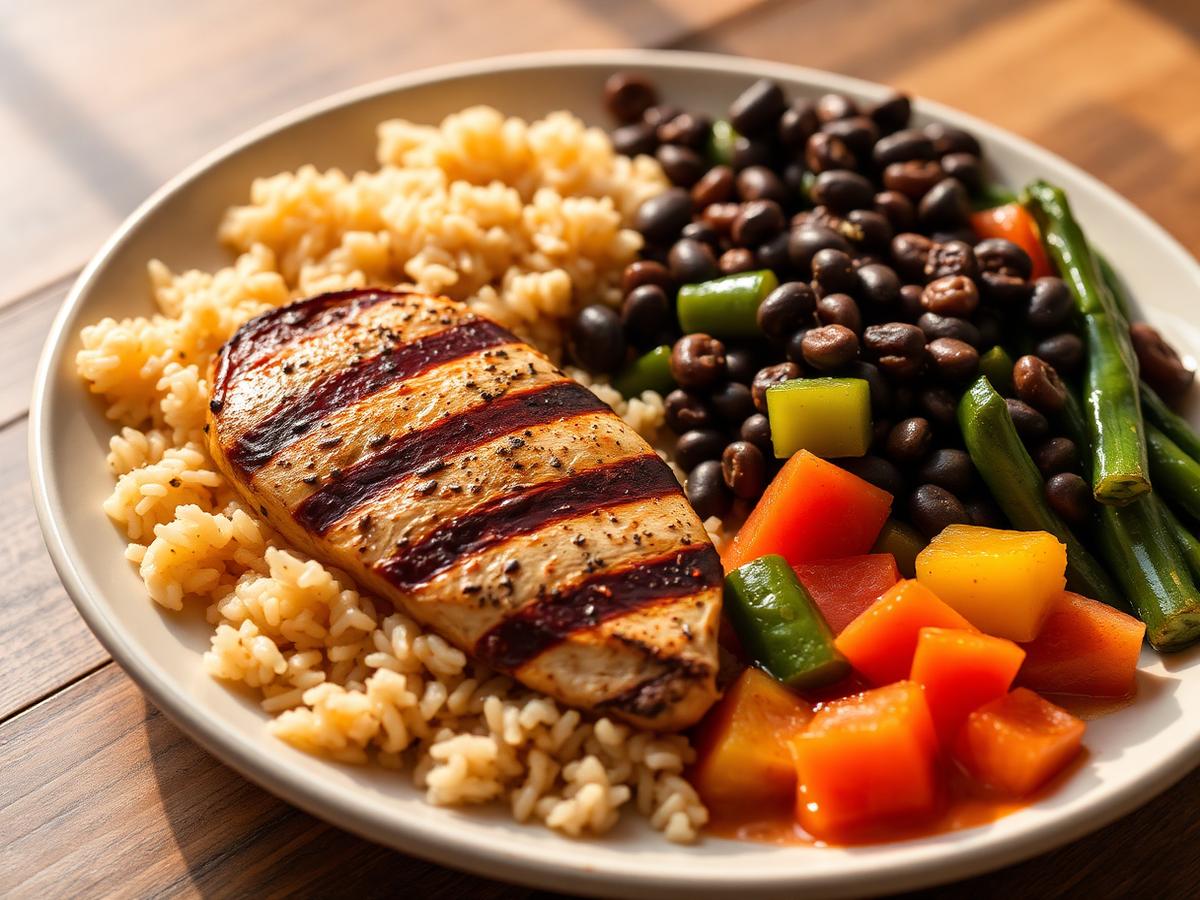 Opção 1 · Prato de comida