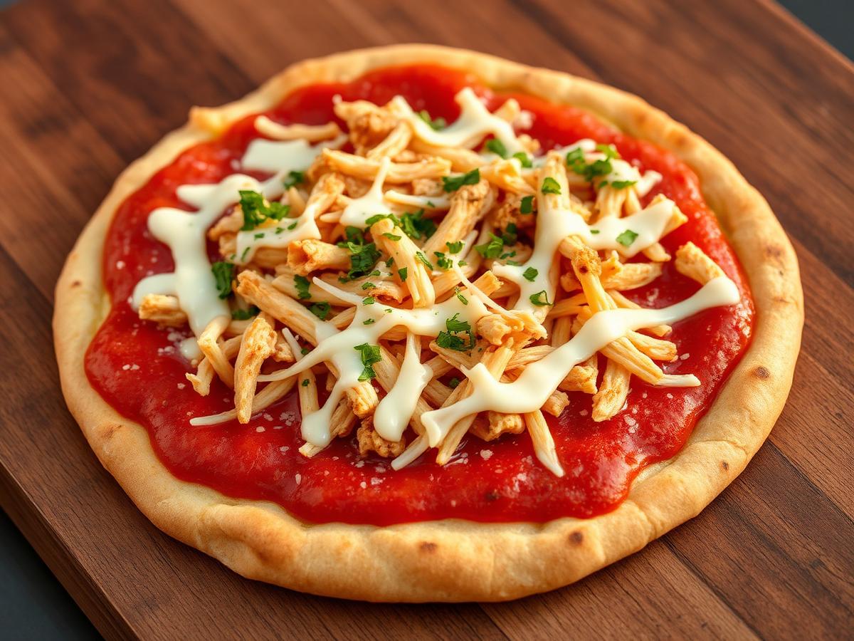 Opção 3 · Pizza de frango com requeijão